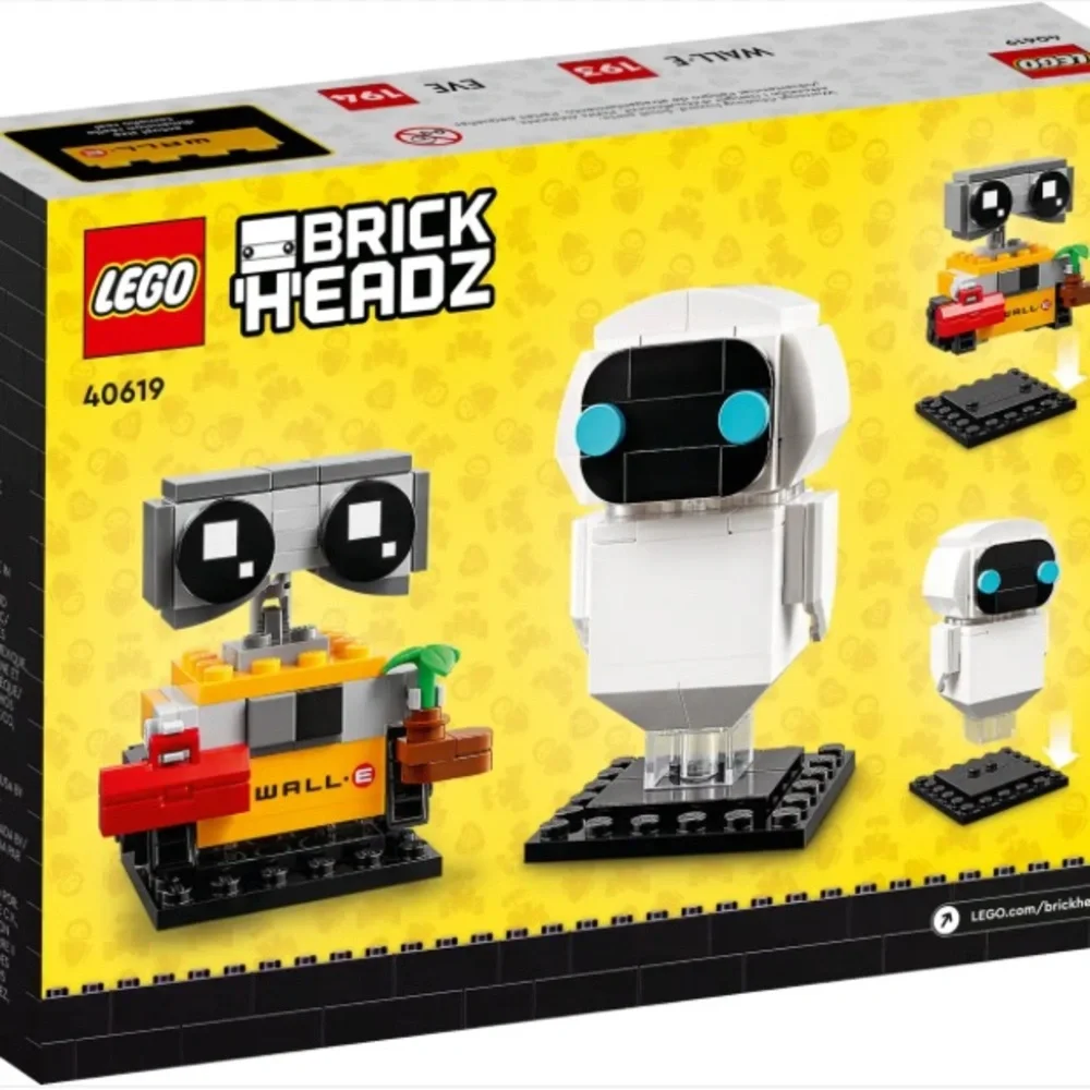 LEGO BrickHeadz Disney Pixar WALL E & EVE 40619 Set – New Sealed